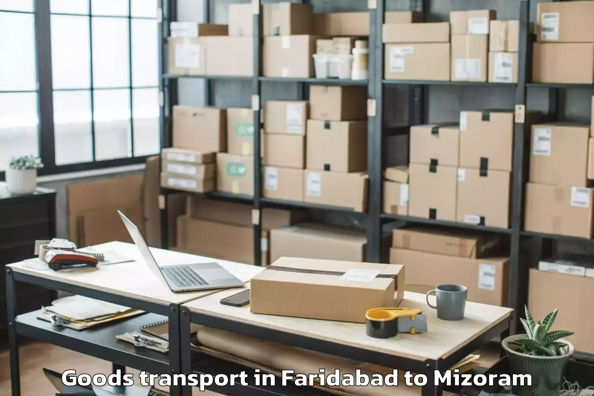 Faridabad to Tlabung Goods Transport Booking